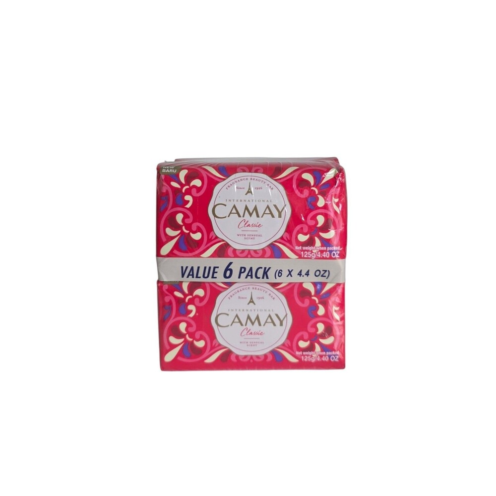 Camay Classic With Sensual Scent Bar Soap Value 6 Pack (6×4.4 Oz)